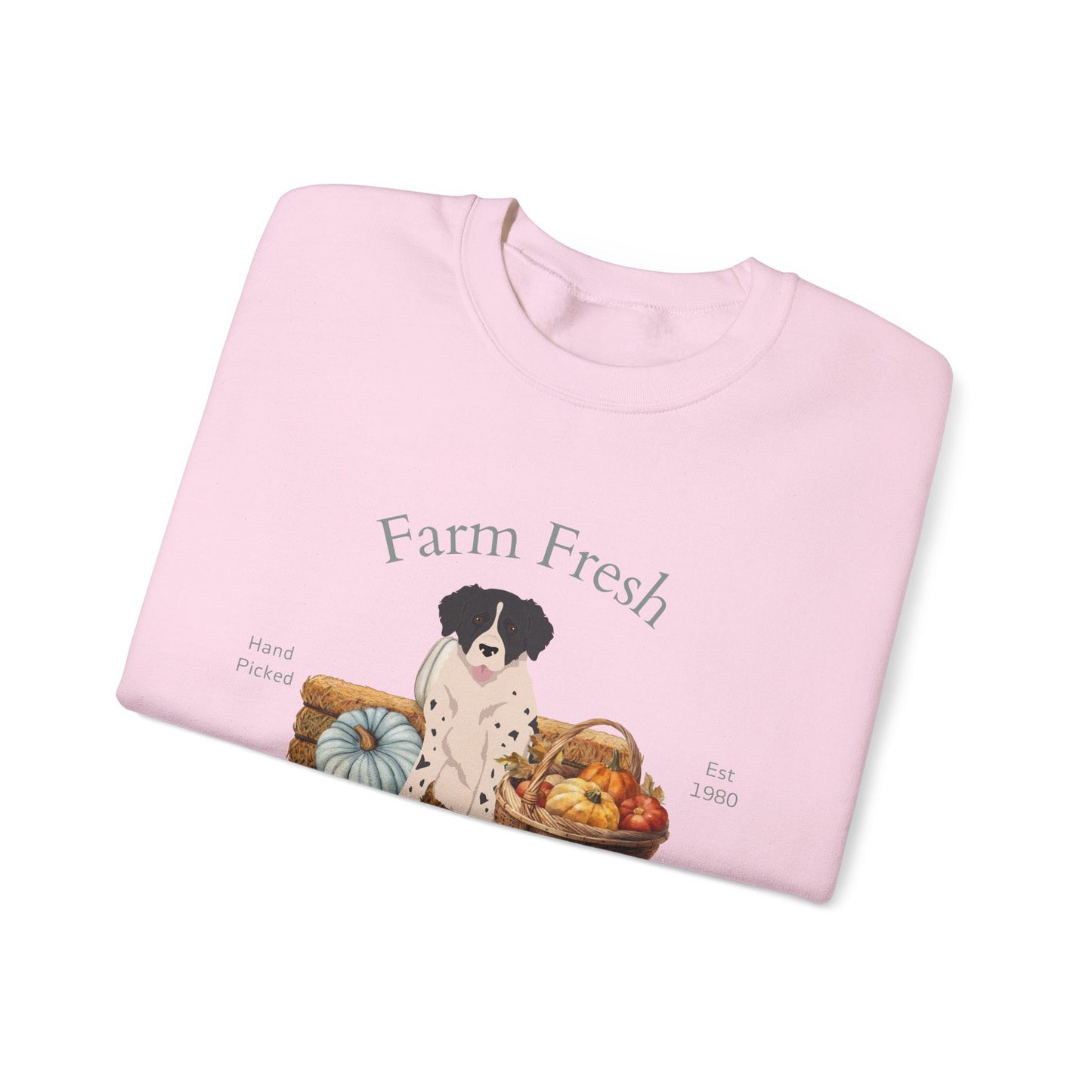 Wetterhoun Dog Fall Farm Fresh Unisex Heavy Blend Crewneck Sweatshirt