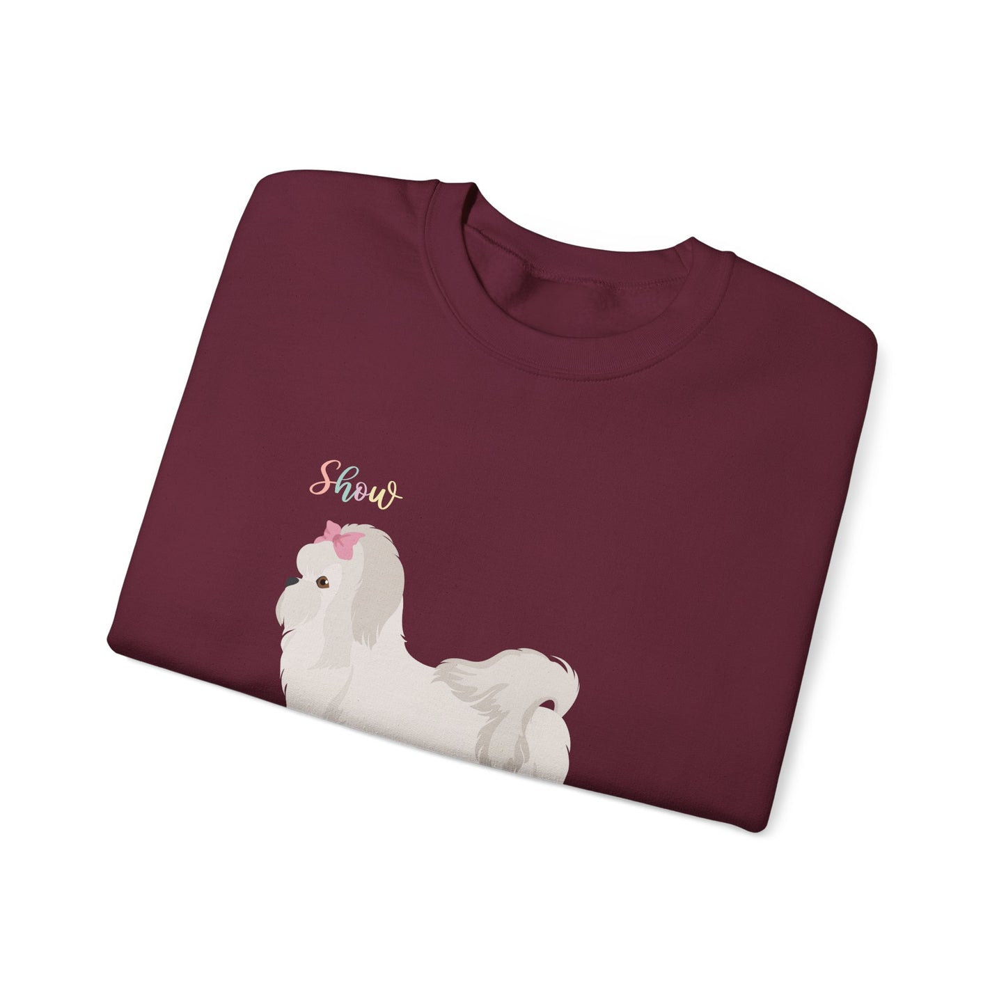 Maltese Dog Dog Unisex Heavy Blend Crewneck Sweatshirt