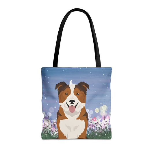 Border Collie Dog Tote Bag 16x16