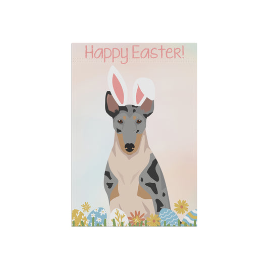 Smooth Collie Dog Happy Easter Garden Flag