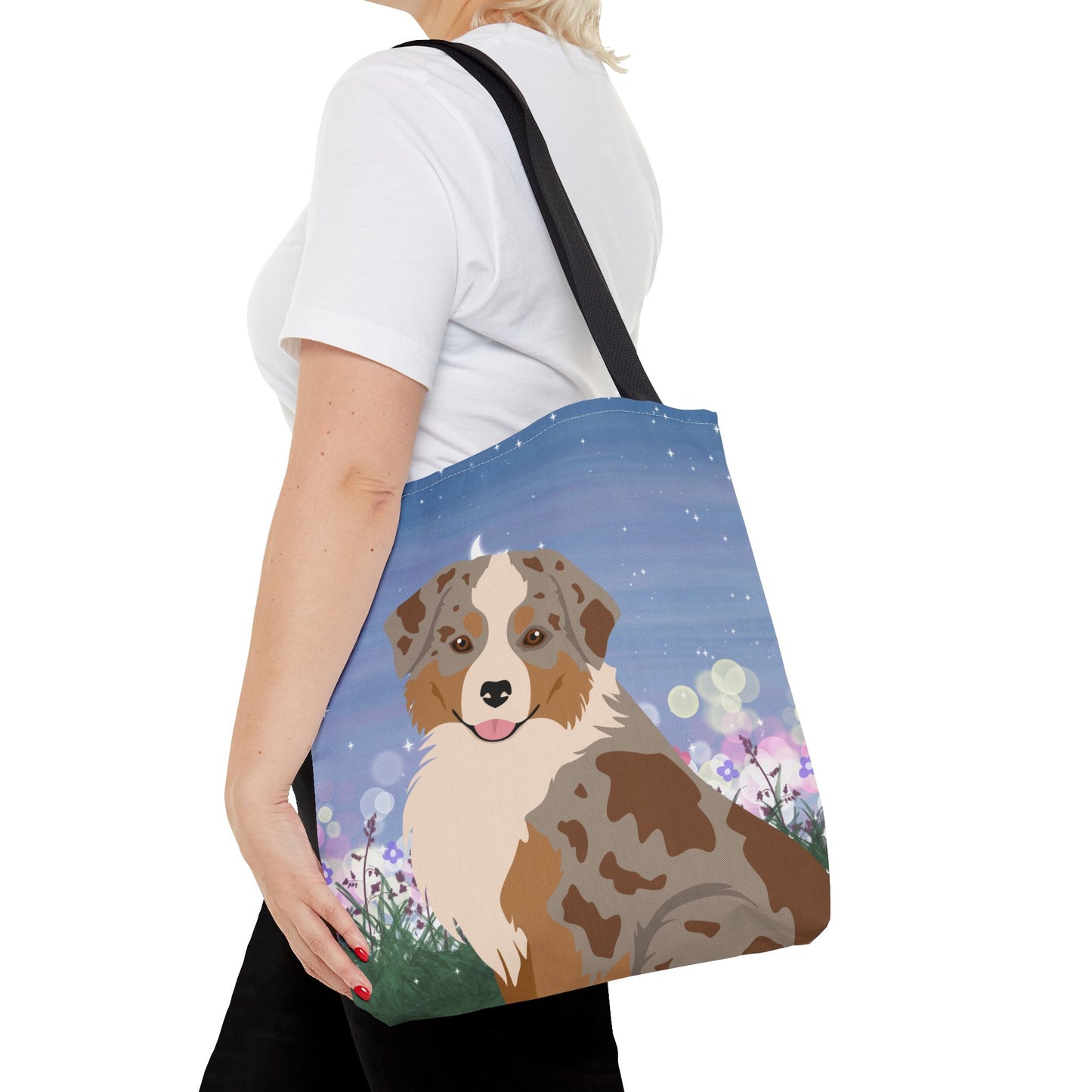 Miniature American Shepherd Dog Tote Bag 16x16