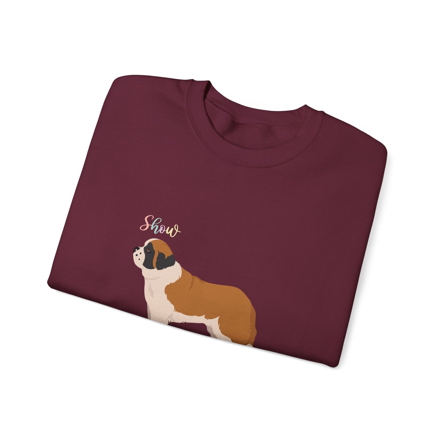 St Bernard Dog Unisex Heavy Blend Crewneck Sweatshirt