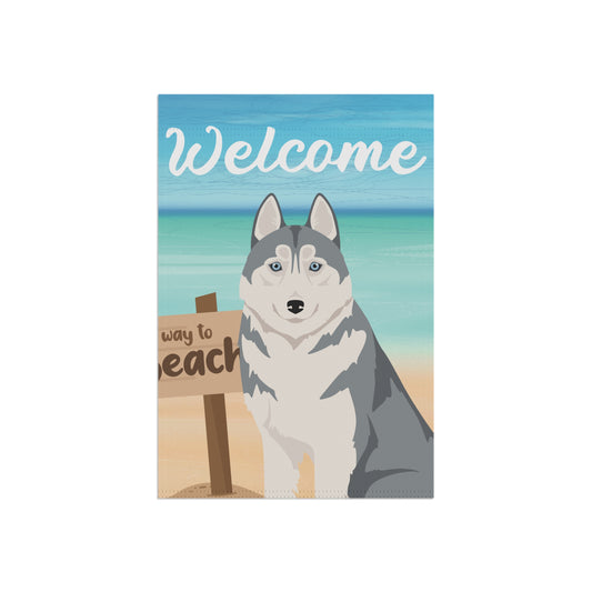 Siberian Husky Dog Garden Flag