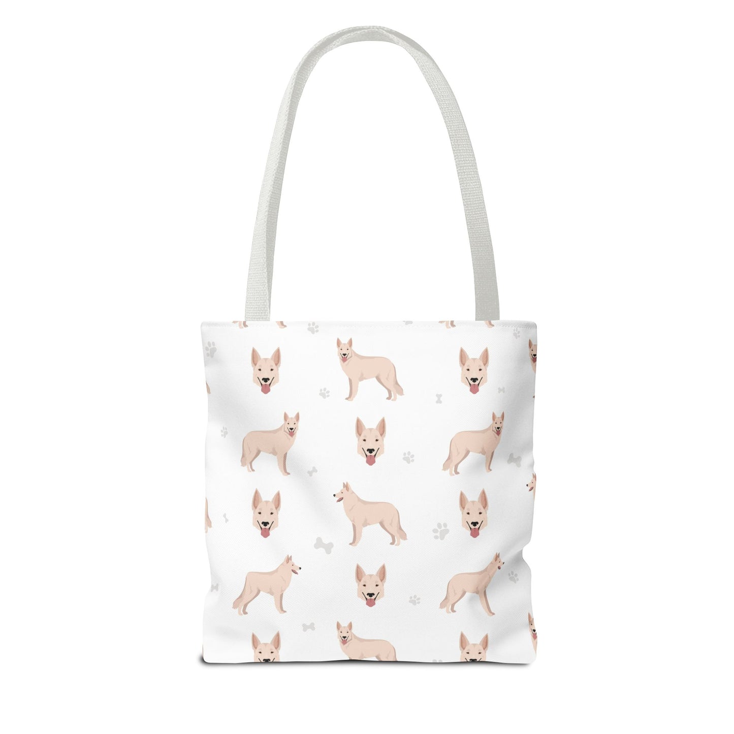 White Swiss Shepherd Dog Tote Bag, Pyrenees Dog Mom Gift
