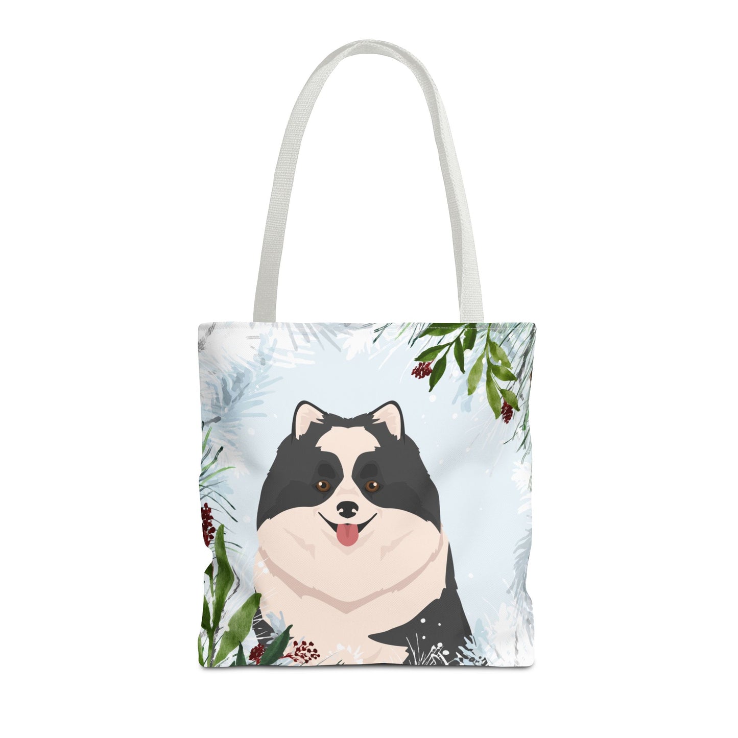 Pomeranian Dog Christmas Holiday Tote Bag 16x16