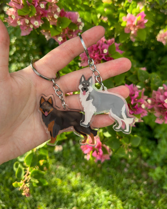 Shiloh Shepherd Dog 2.5in Acrylic Keychain