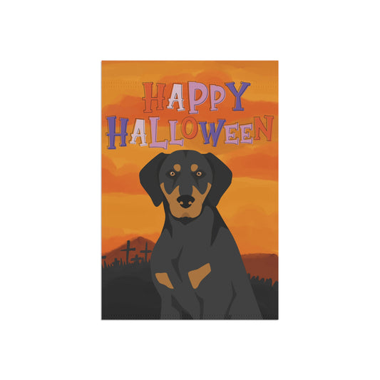 Transylvanian Hound Dog Halloween Garden Flag