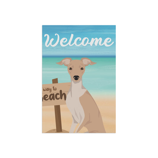 Italian Greyhound Dog Garden Flag