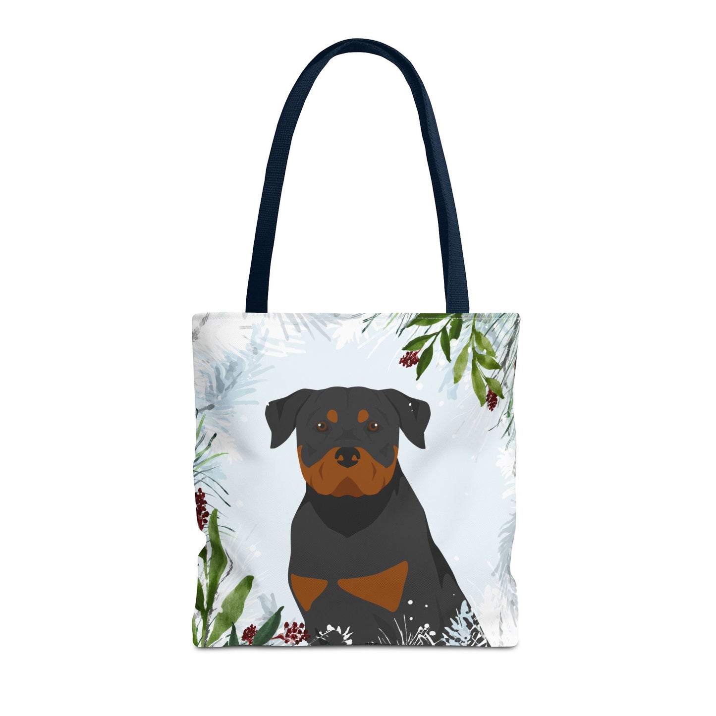 Rottweiler Dog Christmas Holiday Tote Bag 16x16