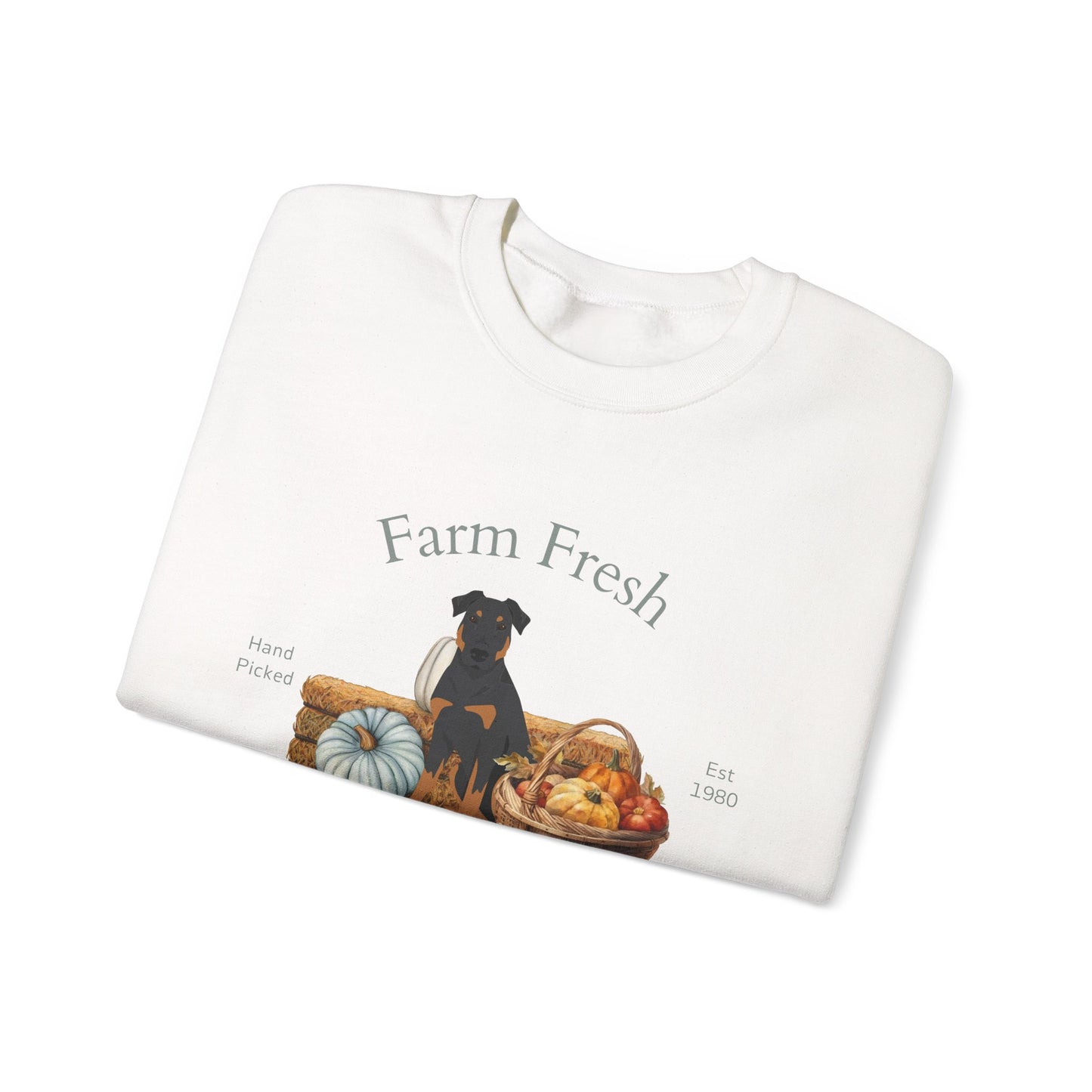 Beauaceron Dog Fall Farm Fresh Unisex Heavy Blend Crewneck Sweatshirt