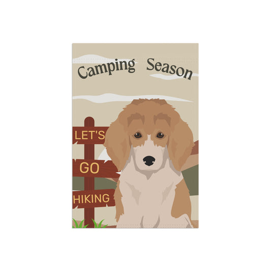 Poodle Dog Camping Garden Flag