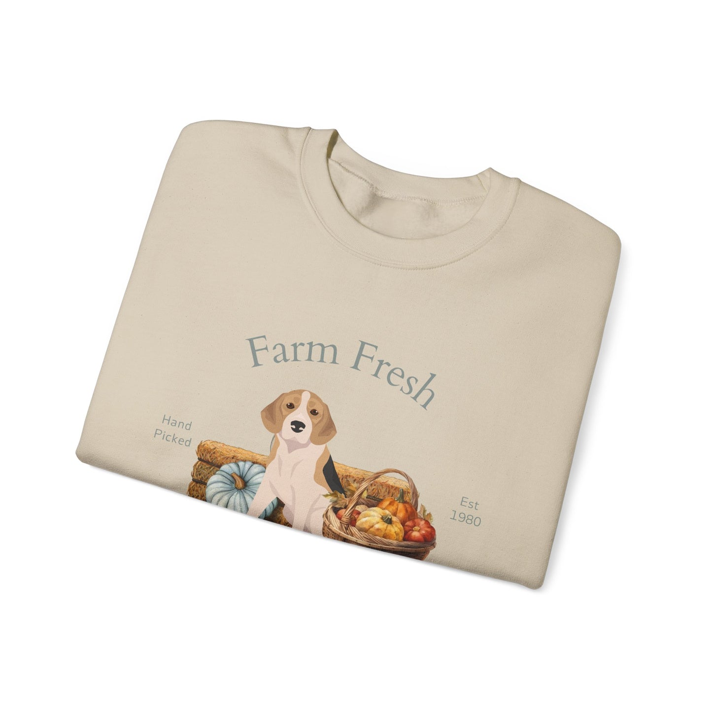 Beagle Dog Fall Farm Fresh Unisex Heavy Blend Crewneck Sweatshirt