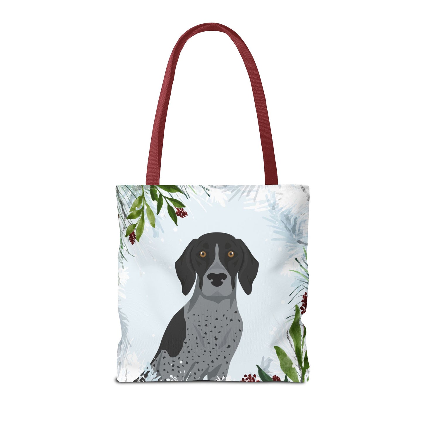 German Shorthaired Pointer Dog Christmas Holiday Tote Bag 16x16