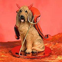 Bloodhound Dog Devil Figurine