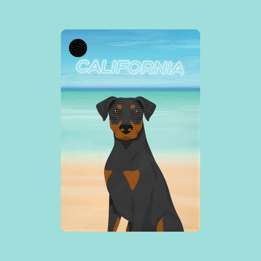 Doberman Pinscher Dog Keychain