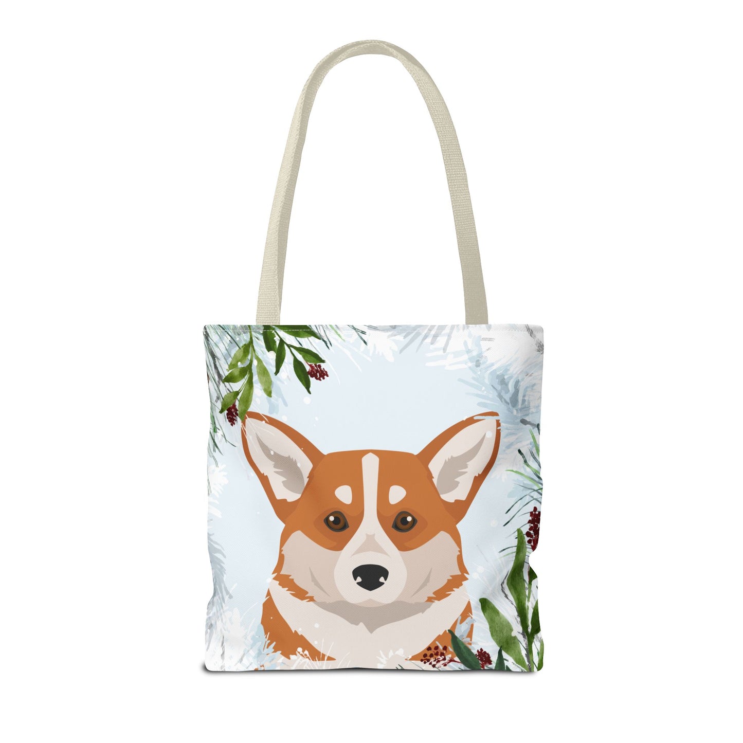 Pembroke Welsh Corgi Dog Christmas Holiday Tote Bag 16x16
