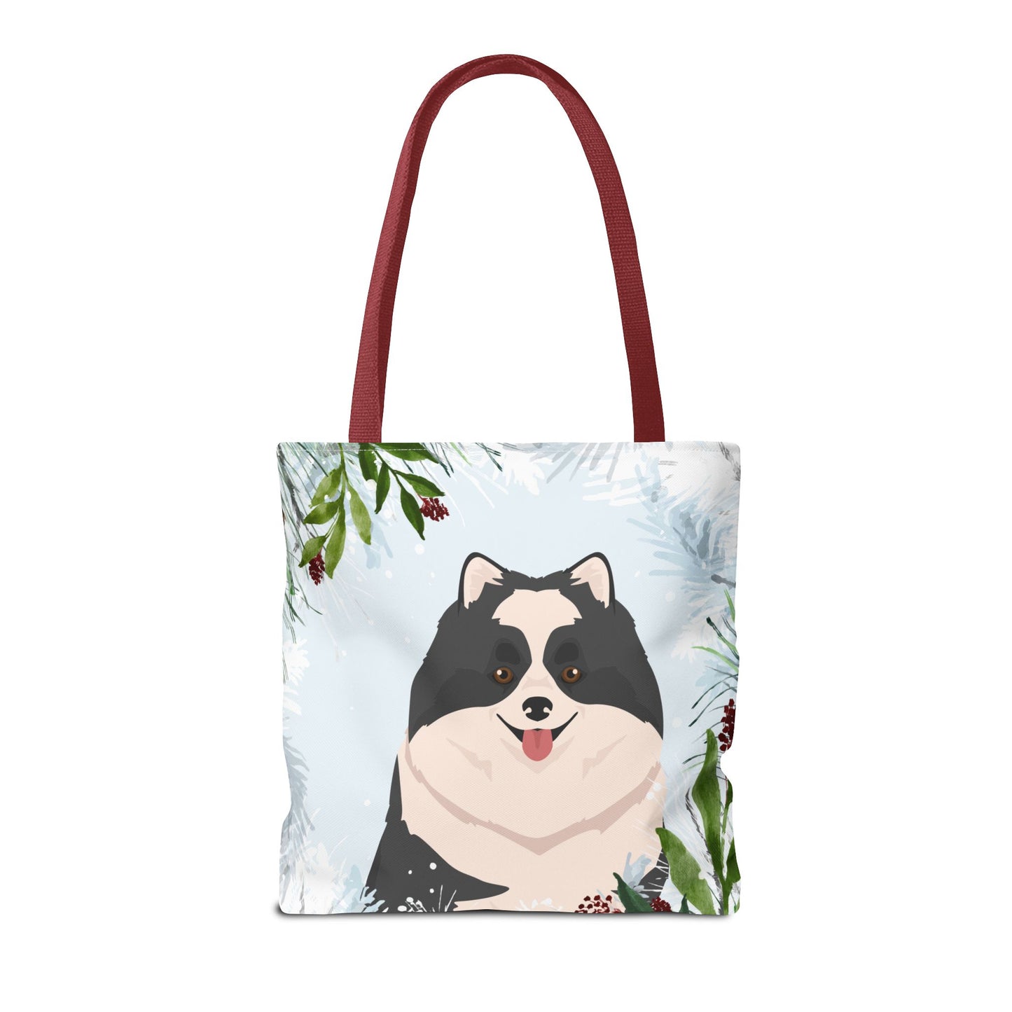 Pomeranian Dog Christmas Holiday Tote Bag 16x16
