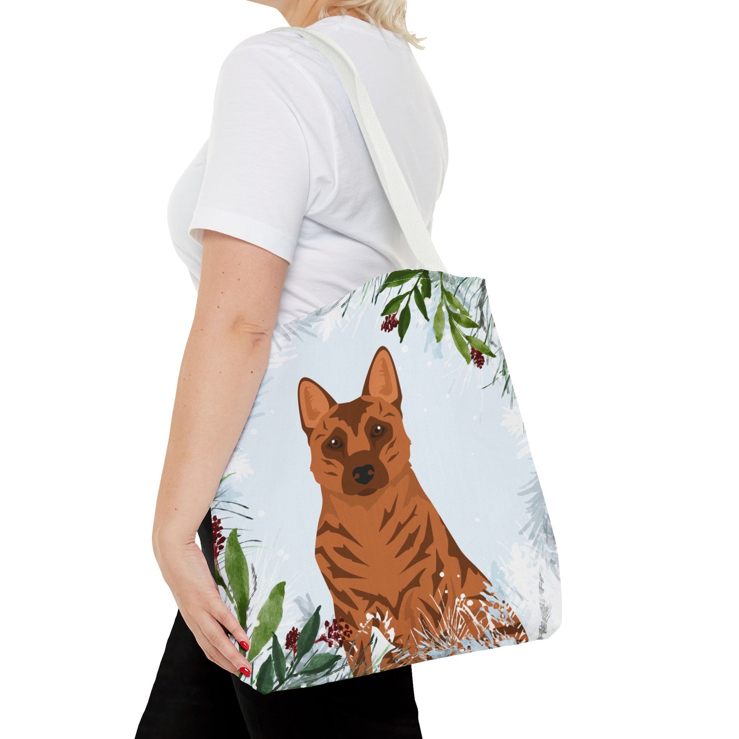 Kai Ken Dog Christmas Holiday Tote Bag 16x16