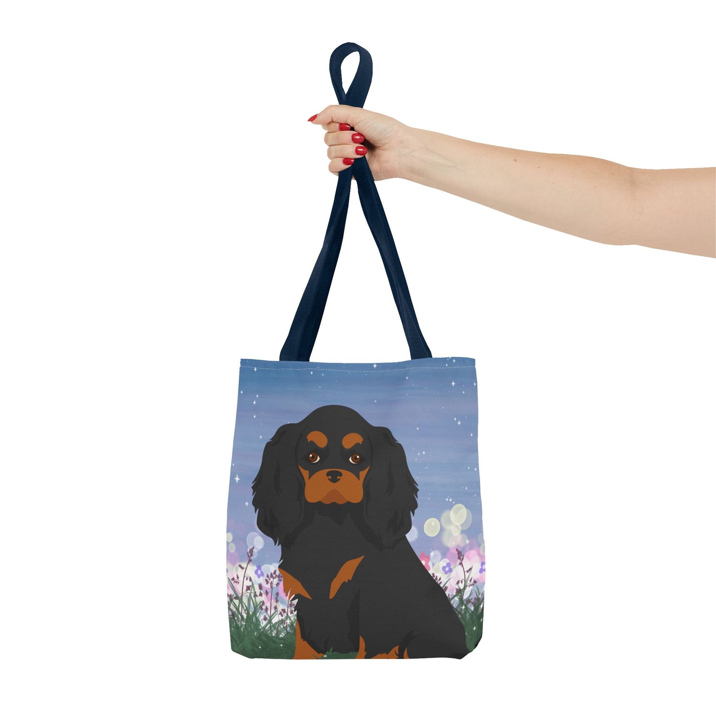 Cavalier King Charles Spaniel Dog Tote Bag 13x13