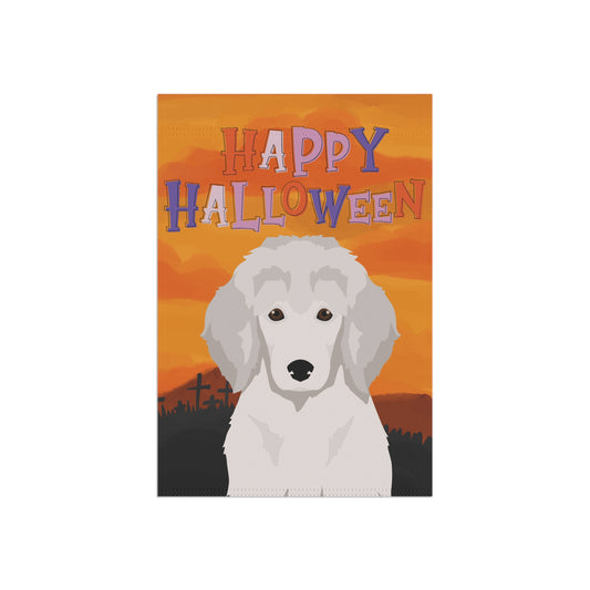 Poodle Dog Halloween Garden Flag