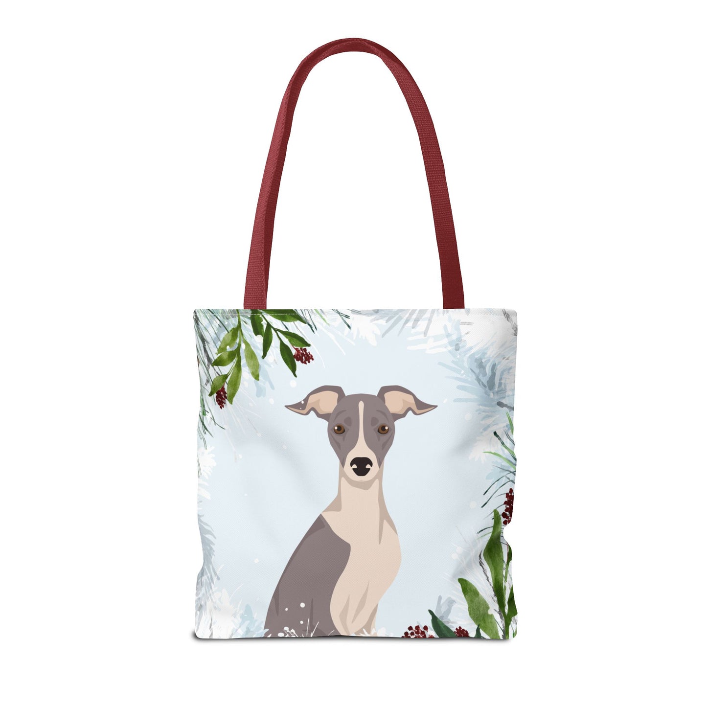 Italian Greyhound Dog Christmas Holiday Tote Bag 16x16