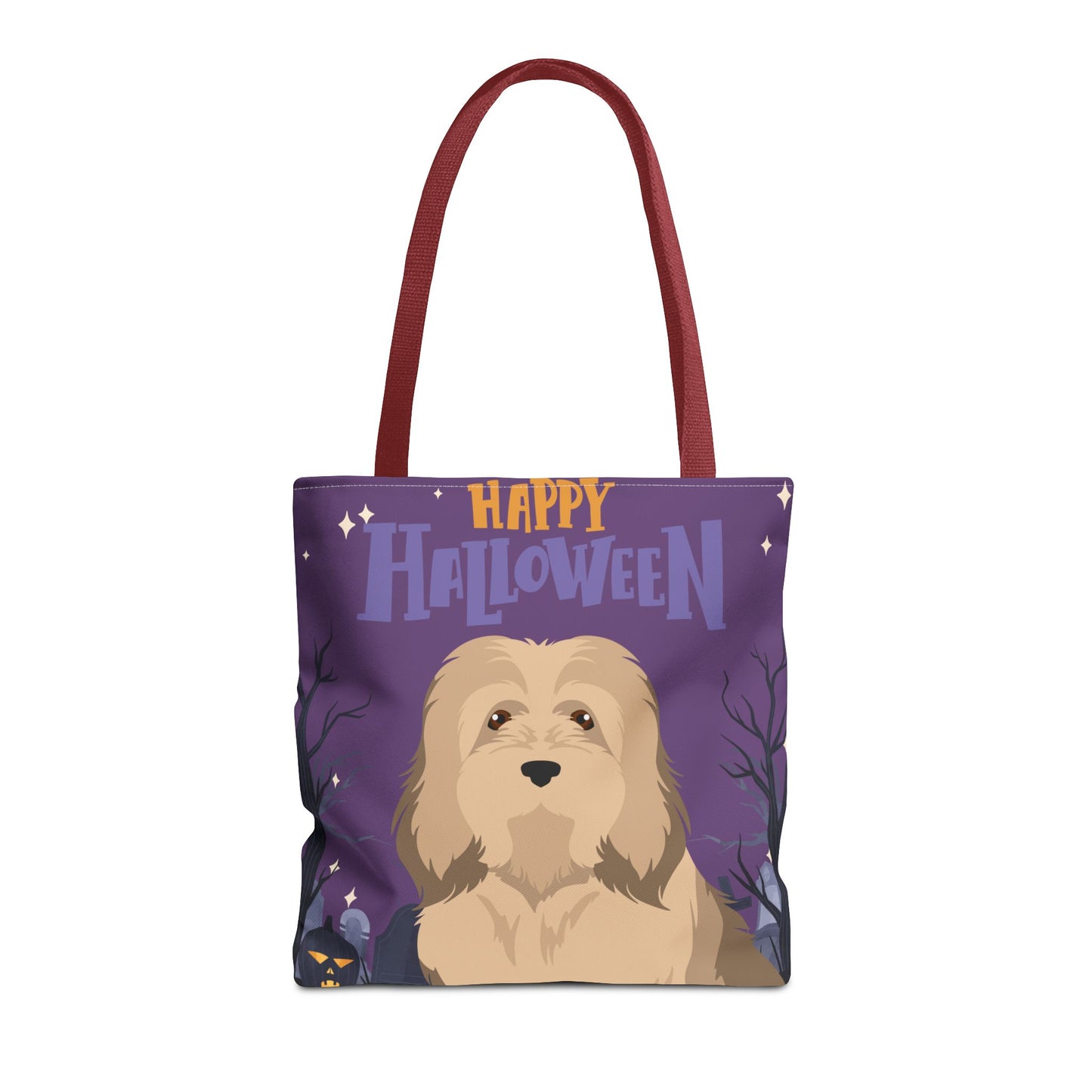 Havanese Dog Happy Halloween Tote Bag 16x16