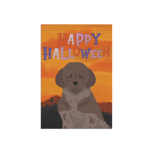 Lagotto Romagnolo Dog Halloween Garden Flag