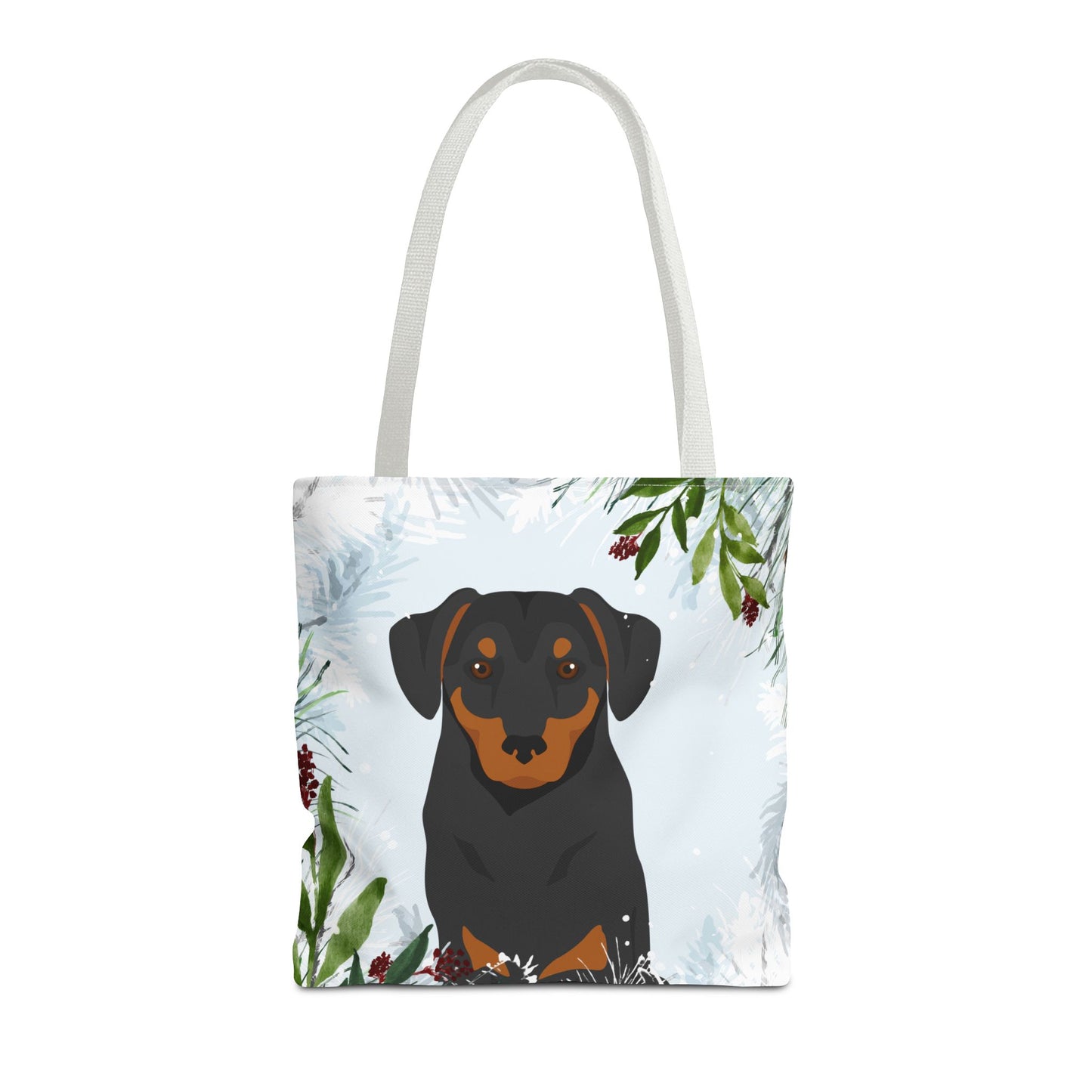 Austrian Pinscher Dog Christmas Holiday Tote Bag 16x16