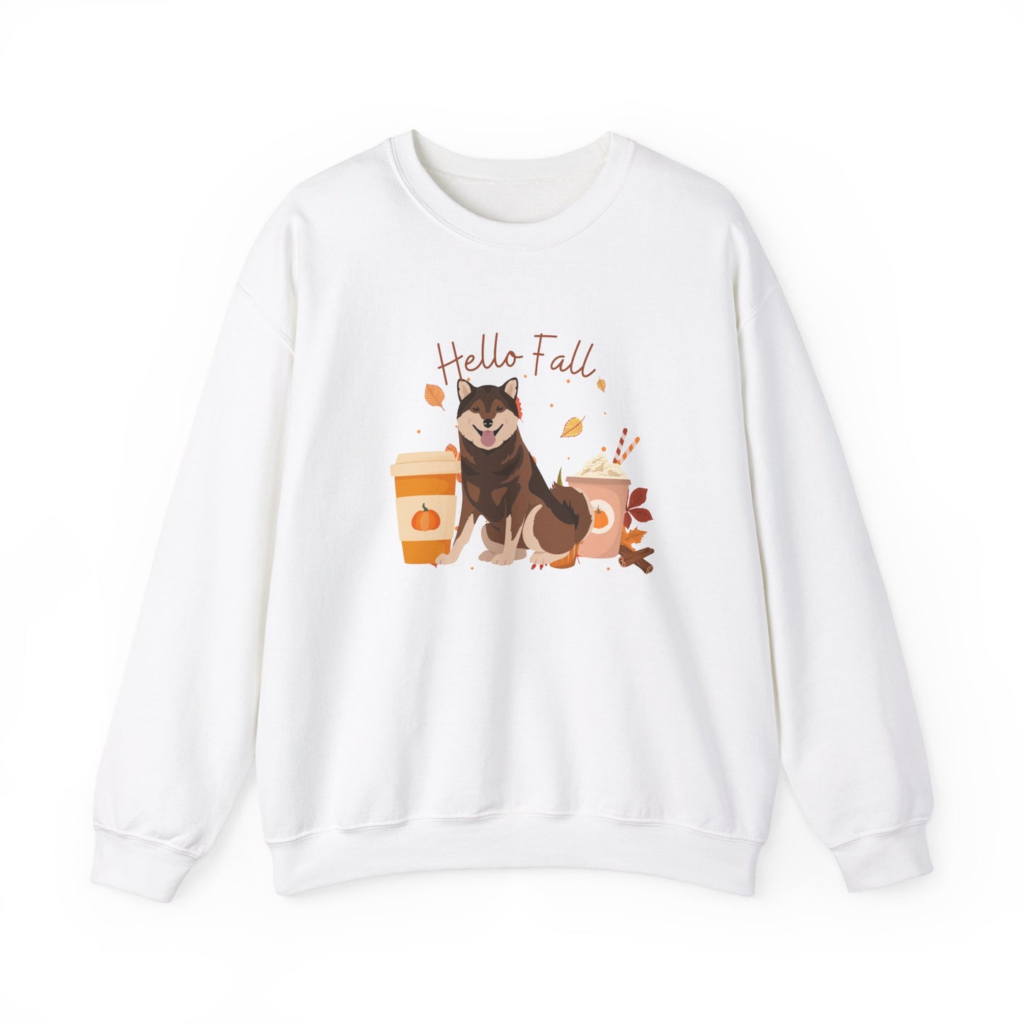 Shiba Inu Dog Fall Halloween Unisex Heavy Blend Crewneck Sweatshirt