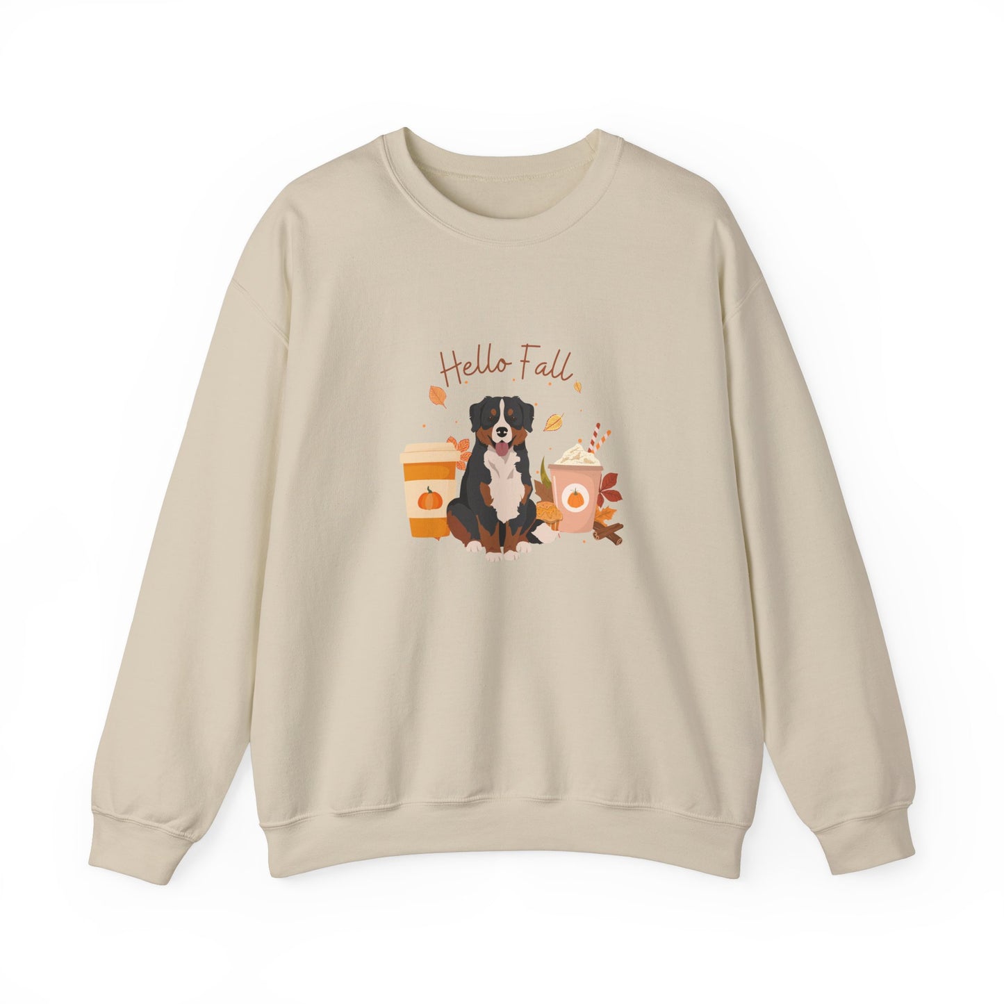 Bernese Mountain Dog Fall Unisex Heavy Blend Crewneck Sweatshirt