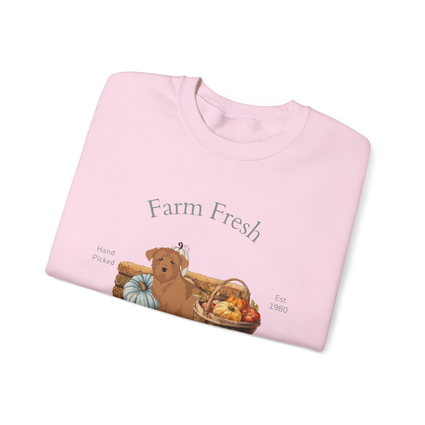Glen Of Imaal Dog Fall Farm Fresh Unisex Heavy Blend Crewneck Sweatshirt