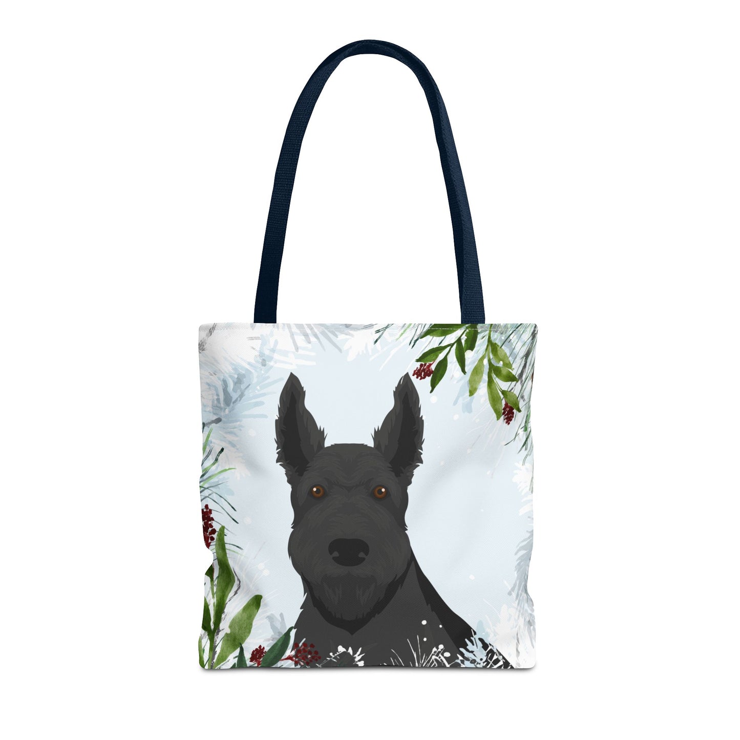Scottish Terrier Dog Christmas Holiday Tote Bag 16x16