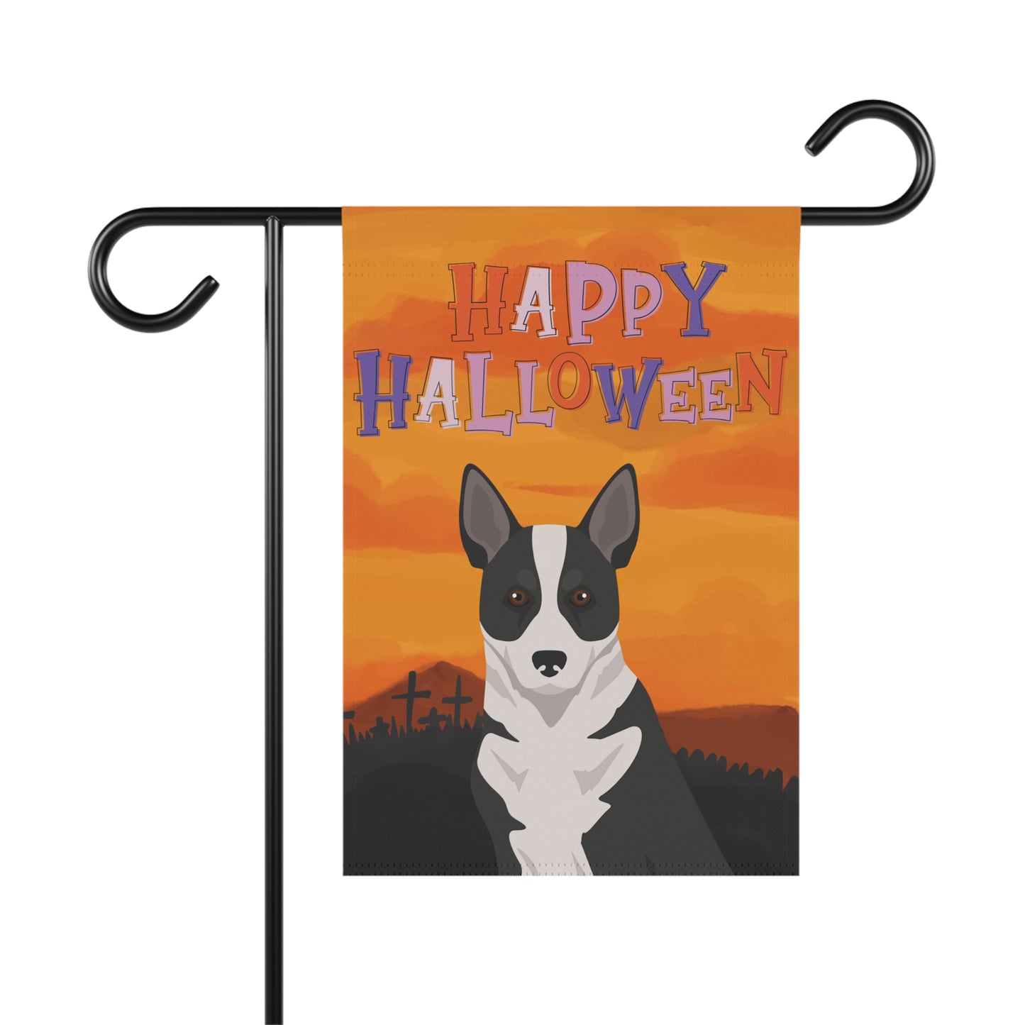 Canaan Dog Dog Halloween Garden Flag
