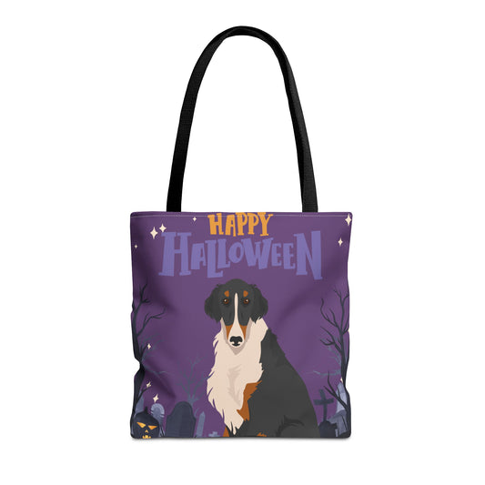 Borzoi Dog Happy Halloween Tote Bag 16x16