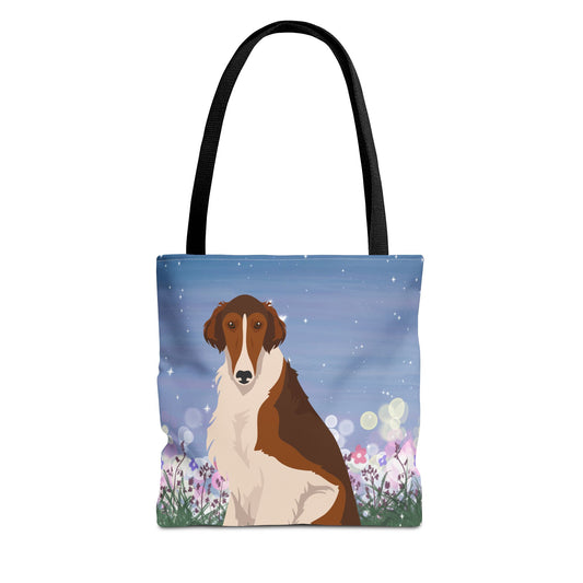 Borzoi Dog Tote Bag 13x13
