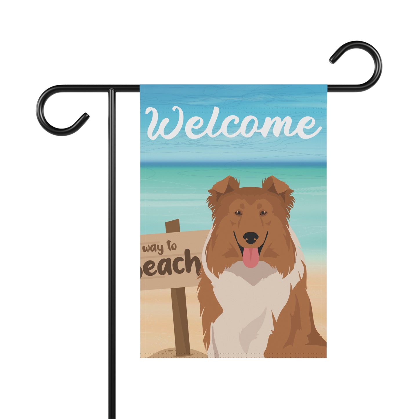 Collie  Dog Garden Flag