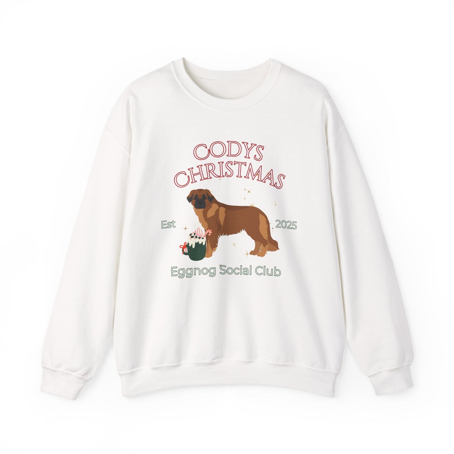 Estrela Mountain Dog Dog Christmas Social Club Unisex Heavy Blend Crewneck Sweatshirt Custom Name