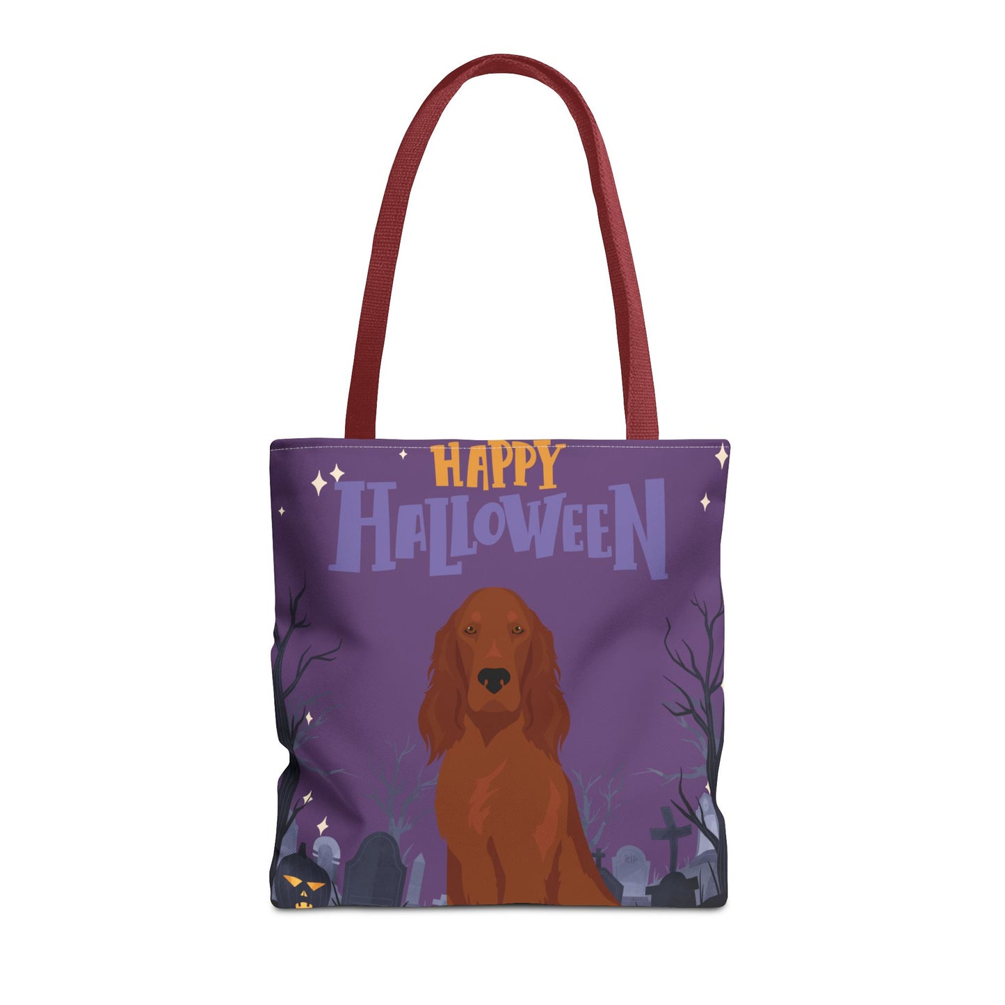 Irish Setter Dog Happy Halloween Tote Bag 16x16