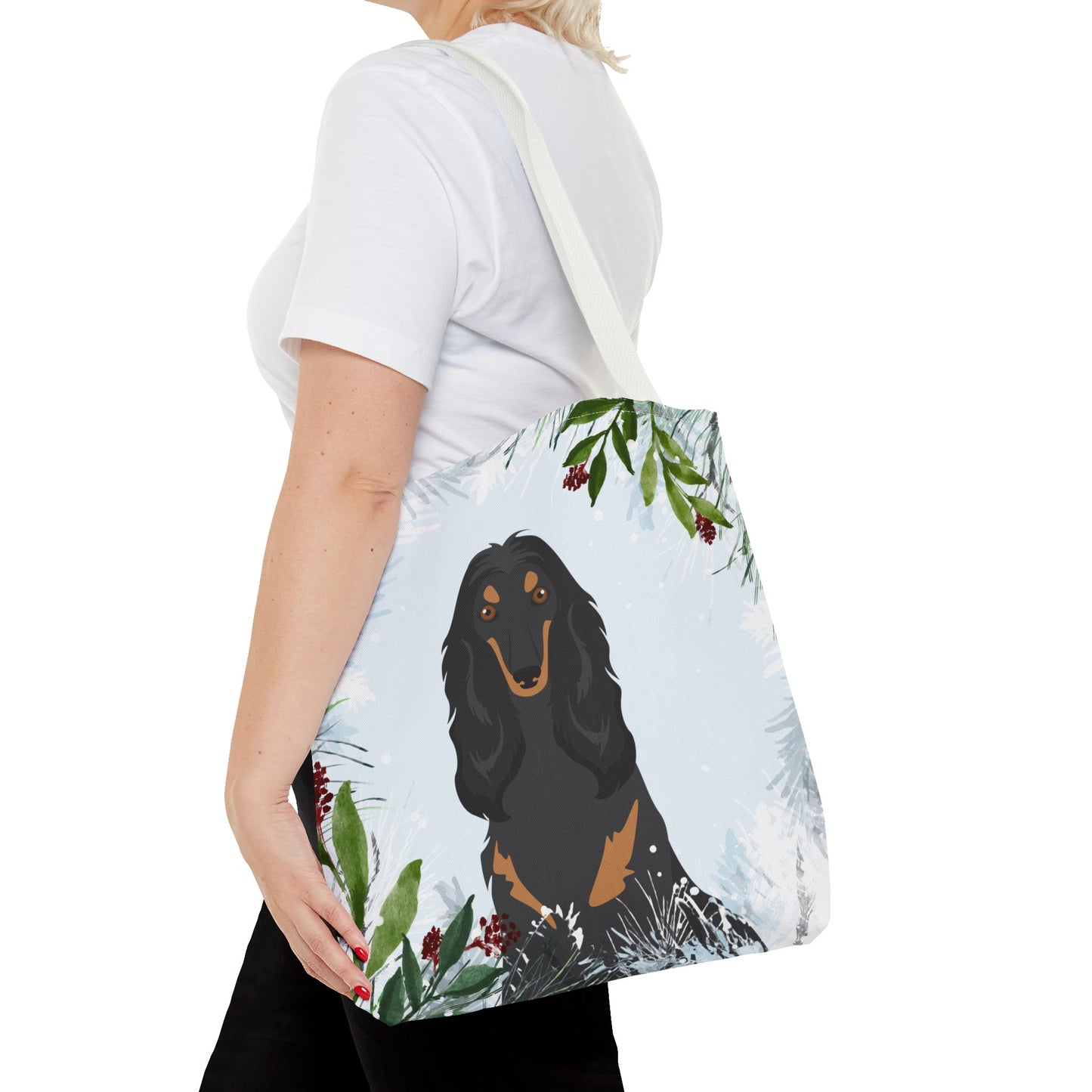 Afghan Hound Dog Christmas Holiday Tote Bag 16x16