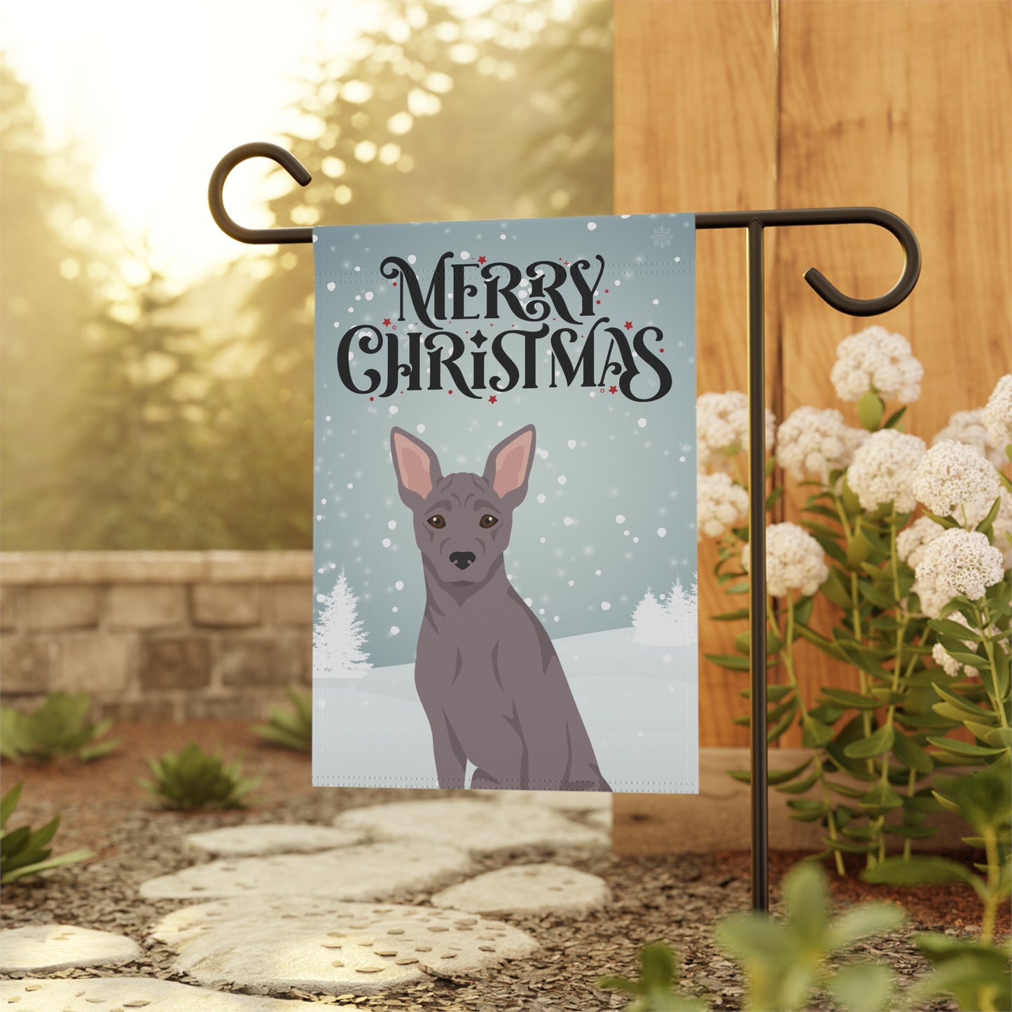 American Hairless Terrier Dog Garden Flag