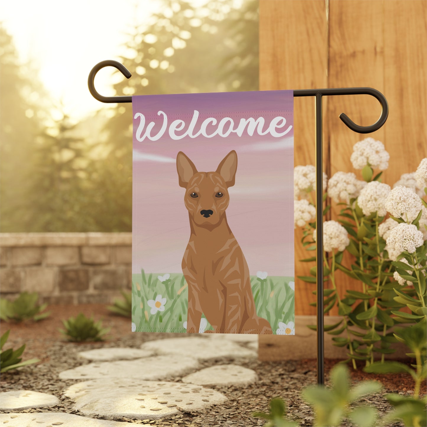Telomian Dog Welcome Garden Flag