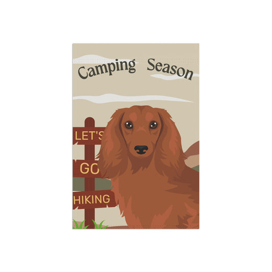 Dachshund Dog Camping Garden Flag