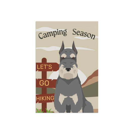 Schnauzer Dog Camping Garden Flag