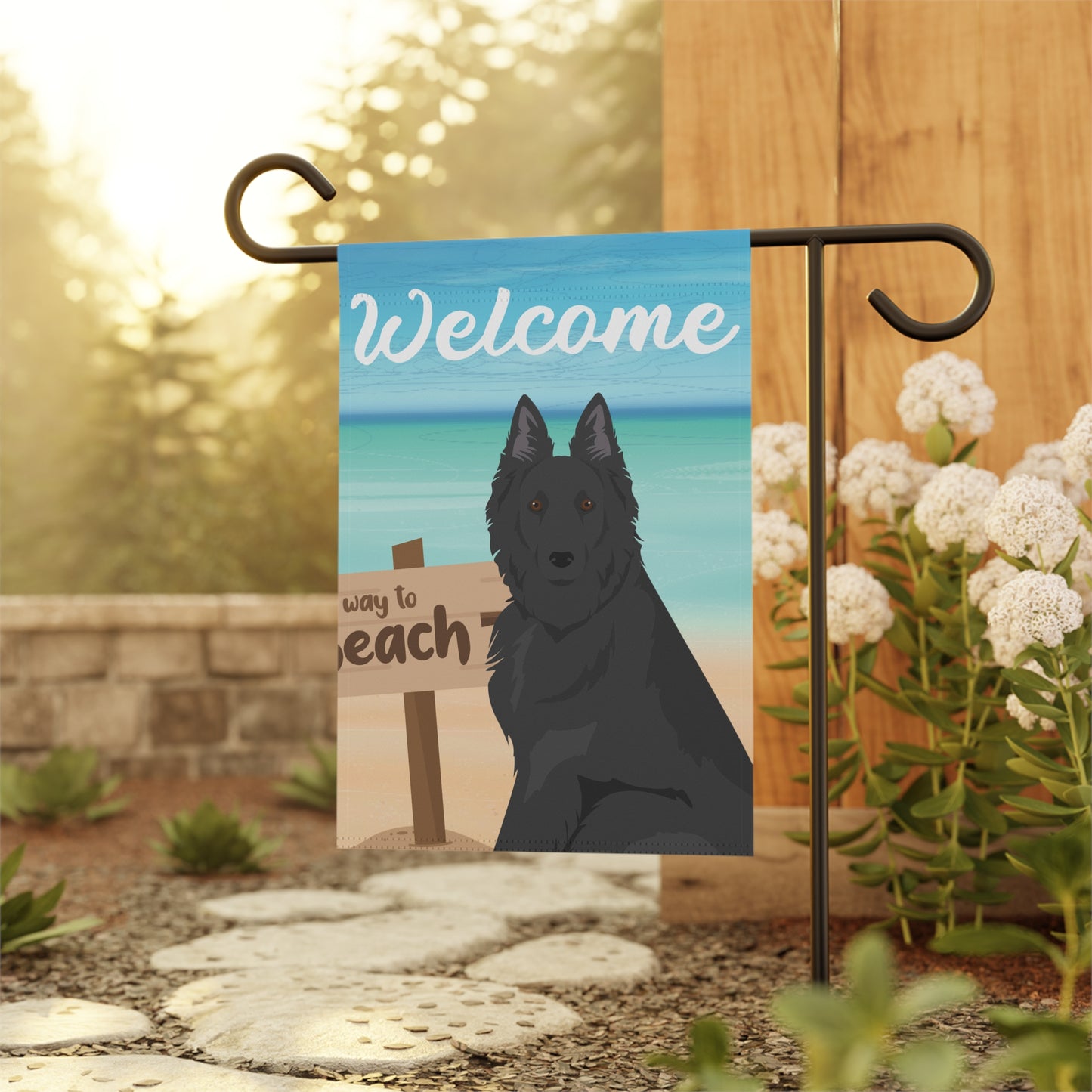 Belgian Sheepdog Dog Garden Flag
