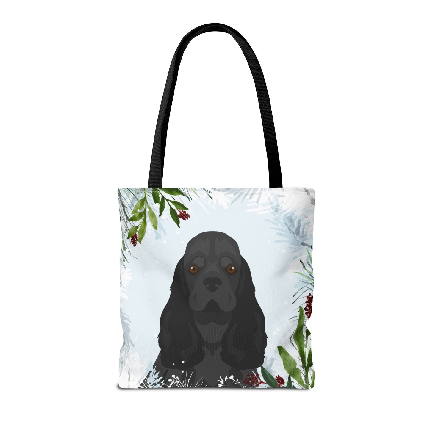 Cocker Spaniel Dog Christmas Holiday Tote Bag 16x16