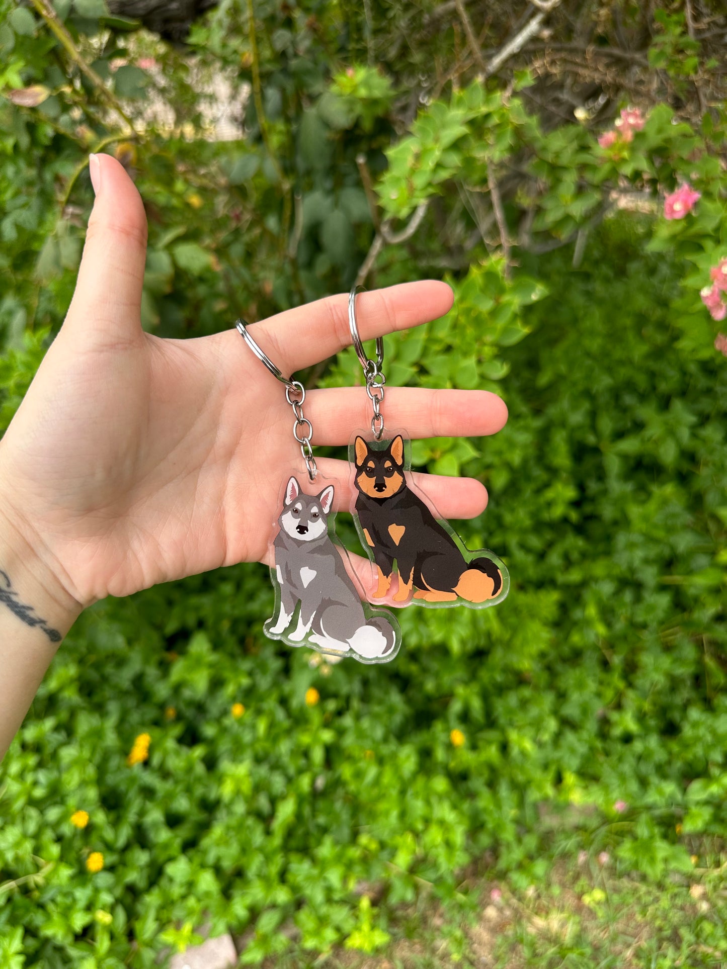 East Siberian Laika Dog 2.5in Acrylic Keychain