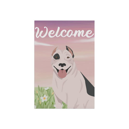 Pit Bull Dog Welcome Garden Flag