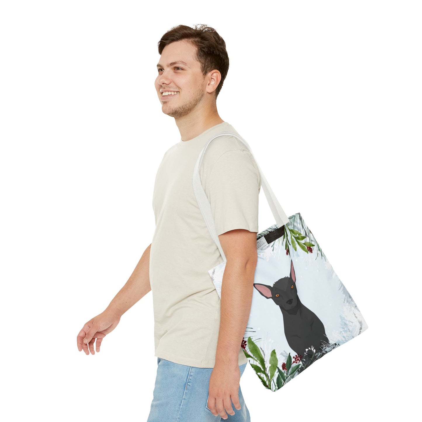 Xoloitzcuintli Dog Christmas Holiday Tote Bag 16x16
