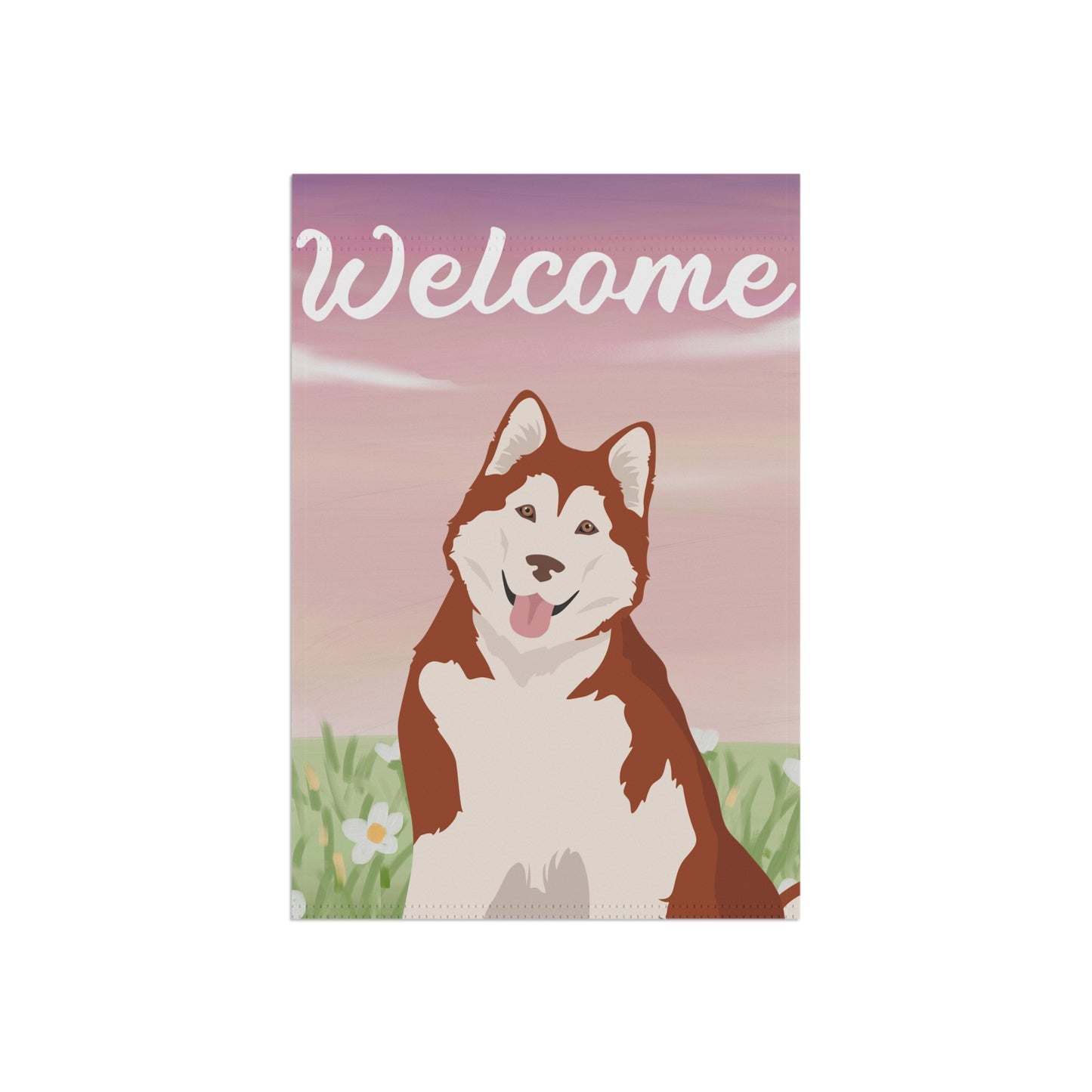Alaska Malamute Dog Welcome Garden Flag