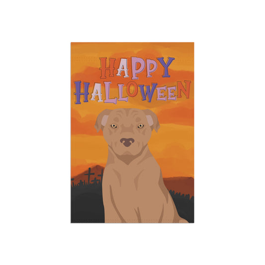American Staffordshire Terrier Dog Halloween Garden Flag
